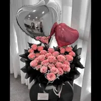 دستهگل پروانه روبان بالن باکس نوزادطبیعی و عروس|گل مصنوعی|مشهد, طلاب|دیوار