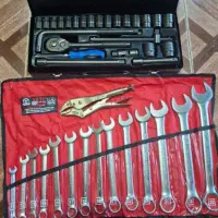 جعبه بکس آلمانی +آچارآمریکایی 14تیکه+قفلی امریکایی