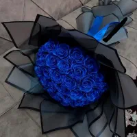 دسته گل باکس روبانی روبان ربانی هدیه کادو دست ساز