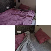 روتختی دو رو طوسی صورتی