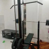 دستگاه چندکاره بدنسازی۵۲(پرس سیمکش مسگری وزنه دمبل