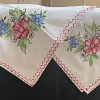 سرویس عروس گل دوزی شده با تیرون اعلا|صنایع دستی و سایر لوازم تزئینی|تهران, دردشت|دیوار