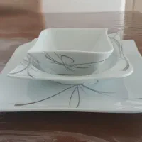 سرویس غذاخوری چینی توس۱۸نفره بی صبحانه خوری درحدنو|ظروف سرو و پذیرایی|تبریز, |دیوار