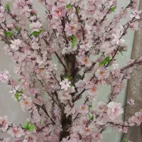 گوشی بی سیم پاناسونیک ودرختچه گل مصنوعی شکوفه