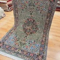 قالیچه ۳.۵متری دستباف کرمان زمینه سبز|فرش|تهران, اکباتان|دیوار