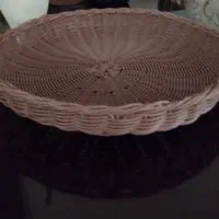 سبد دست بافت با مفتول پلاستیکی