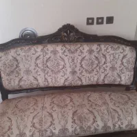 مبل سلطنتی ۹ نفره چوب گردو در حد نو همراه با میز|مبلمان خانگی و میز عسلی|کاشان, دشت چال|دیوار