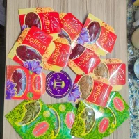 زعفران طلای سرخ همراه با ظروف زیبا