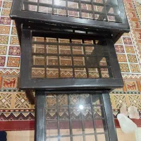 سه تیکه جنس چوب نراد|مبلمان خانگی و میز عسلی|رشت, شهرک قدس|دیوار