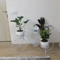 استند گل و گلدان فلزی طرح دوچرخه