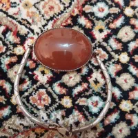 دستبند تمام نقره وانگشتره ستاره پران