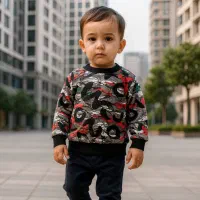 عمده جینی - بلوز مجلسی پسرانه چاپی