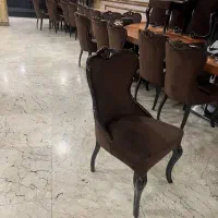 صندلی فلزی مبله