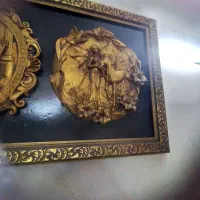 تابلوسه بعدی زرین شیک وفانتزی ابعاد۱/۵در۷۰|تابلو، نقاشی، عکس|گلبهار, شهر جدید گلبهار|دیوار