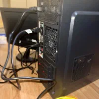 کیس، مانیتور ۲۲ اینچ کیبورد و مودم نو