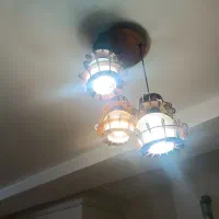 2عدد لوستر چوبی 3 شعله سالم|لوستر و چراغ آویز|محمدشهر, ولدآباد|دیوار