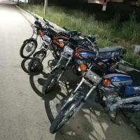 چهار دستگاه موتور سیکلت مزایده در حد خشک