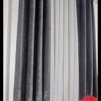 ۲عدد پرده به همراه میل پرده