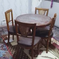 میز غذا خوری چهار نفره  چوبی