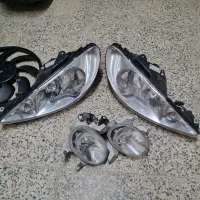 چراغ ۲۰۶ مه شکن ۲۰۶ پروانه فن و باند