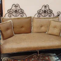 مبل هفت نفره همراه با بوفه و جاروزنامه ای و ساعت|مبلمان خانگی و میز عسلی|شیراز, نصر|دیوار