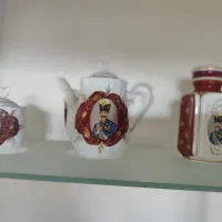 سرویس چای شاه عباسی سوفله خوری مرغ خوری