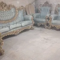مبل ۹نفره سلطنتی همراه با جلو مبلی و بوفه|مبلمان خانگی و میز عسلی|بهبهان, |دیوار