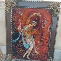 تابلو فرش ماشینی لیلی و مجنون