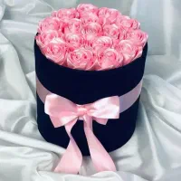 گل رز. روبانی  دسته گل و باکس گل|گل مصنوعی|کاشان, صنعت|دیوار