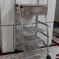جای سیب و پیاز چهار کشابه چرخ دار|ظروف نگهدارنده، پلاستیکی، یک‌بارمصرف|اهواز, کمپلو جنوبی|دیوار