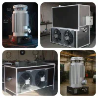 بخاری کارگاهی/هیتر گلخانه گازی گازوییلی/جت فن برقی