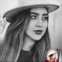 نقاشی چهره با تکنیک سیاهقلم