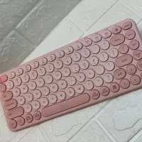 کیبورد وایرلس صورتی فانتزی