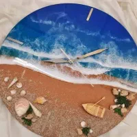 ساعت رزینی شیک و خاص|ساعت دیواری و تزئینی|رباط‌کریم, شهرک والفجر|دیوار