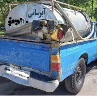 پخش آب  سیار با نیسان تانکر ۲۱۰۰ لیتری