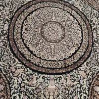 فرش فرهی مشکی طلایی 6 9