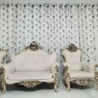 پرده سفید پلیسه ای جنس حریر(شاهد شهر)