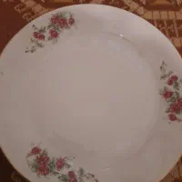 بشقاب گلسرخی چینی