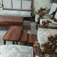 فروش فوری مبل بدلیل جابجایی|مبلمان خانگی و میز عسلی|فولادشهر, B7|دیوار