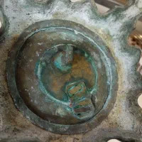 سماور زغالی برنجی قدیمی عتیقه بکر استثنایی درحدنو|کلکسیون اشیاء عتیقه|اصفهان, شیخ اشراق|دیوار