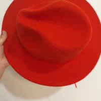 کلاه شاپو نارنجی پاییزی