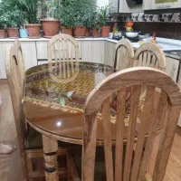 میزناهارخوری ۶ نفره  تمام چوب