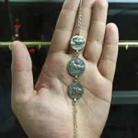 دستبند تمام نقره سکه ای خاص و کلکسیونی