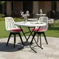 صندلی غذاخوری ناهارخوری گلرخ کد7 /کفی پلاستیکی