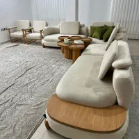 مبل اِل ۹ نفره و میز غذا خوری ۸نفره کاملا نو