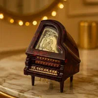 جعبه موزیکال پیانو قلبی کادویی