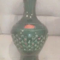 گلدان گرس میناکاری شده چین دهه 1960