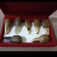 مضراب تار برنجی و عقیق و شاخ