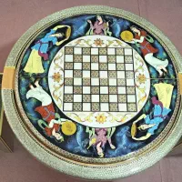 میز و صندلی تخته نرد خاتم کاری (صفحه گرد)|مبلمان خانگی و میز عسلی|تهران, تهرانسر شمالی|دیوار