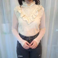 گلیم گبه و شومیز مجلسی گیپور مناسب عروس ۳۶ تا ۴۰